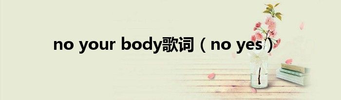 no your body歌词（no yes）