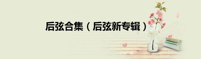 后弦合集（后弦新专辑）