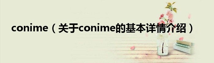 conime（关于conime的基本详情介绍）